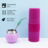 Ensemble complet de maté Credrink - Thermos de 500 ml et tasse à maté moderne de 120 ml, Bombilla et brosse de nettoyage incluses - Tout en acier inoxydable 304 18/8 de qualité supérieure