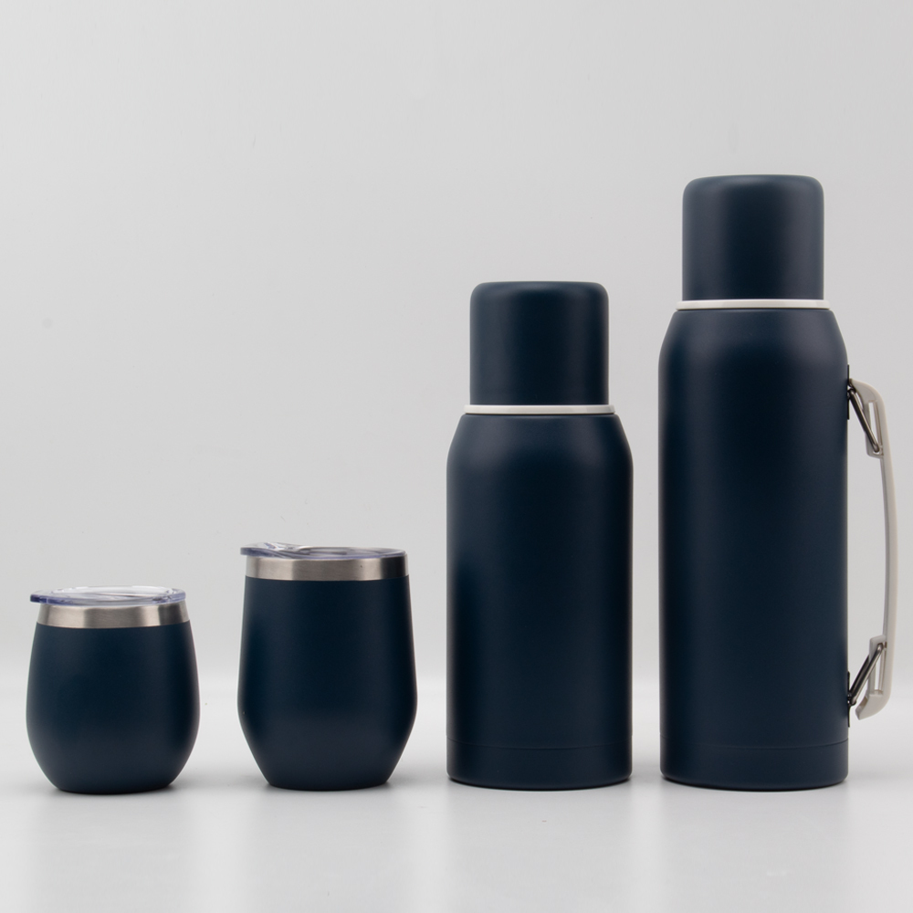 Credrink Complete Yerba Mate Set - 32oz&12oz Modern Mate Gourd Thermos Bombilla and Cleaning Brush Included - All Premium Quality 304 18/8 Stainless Steel