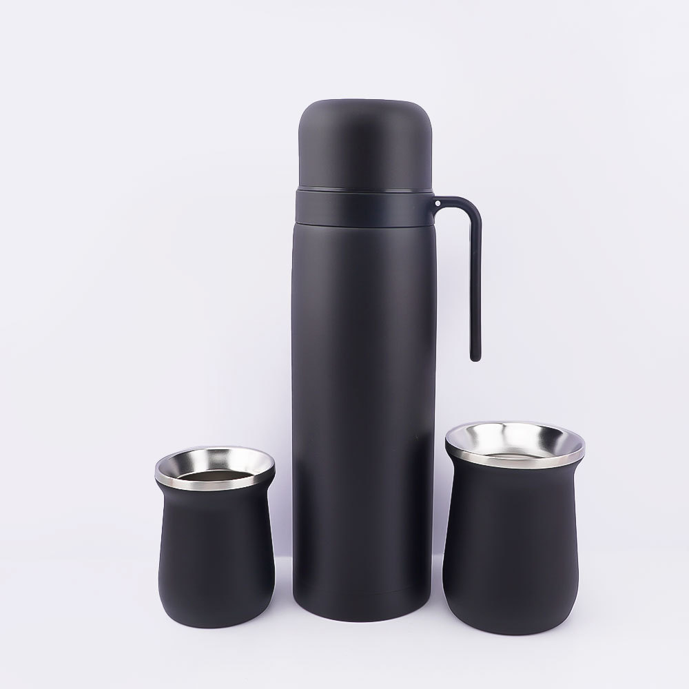 Credrink Complete Yerba Mate Set - 32oz&8oz&6oz Modern Mate Gourd Thermos Bombilla and Cleaning Brush Included - All Premium Quality 304 18/8 Stainless Steel