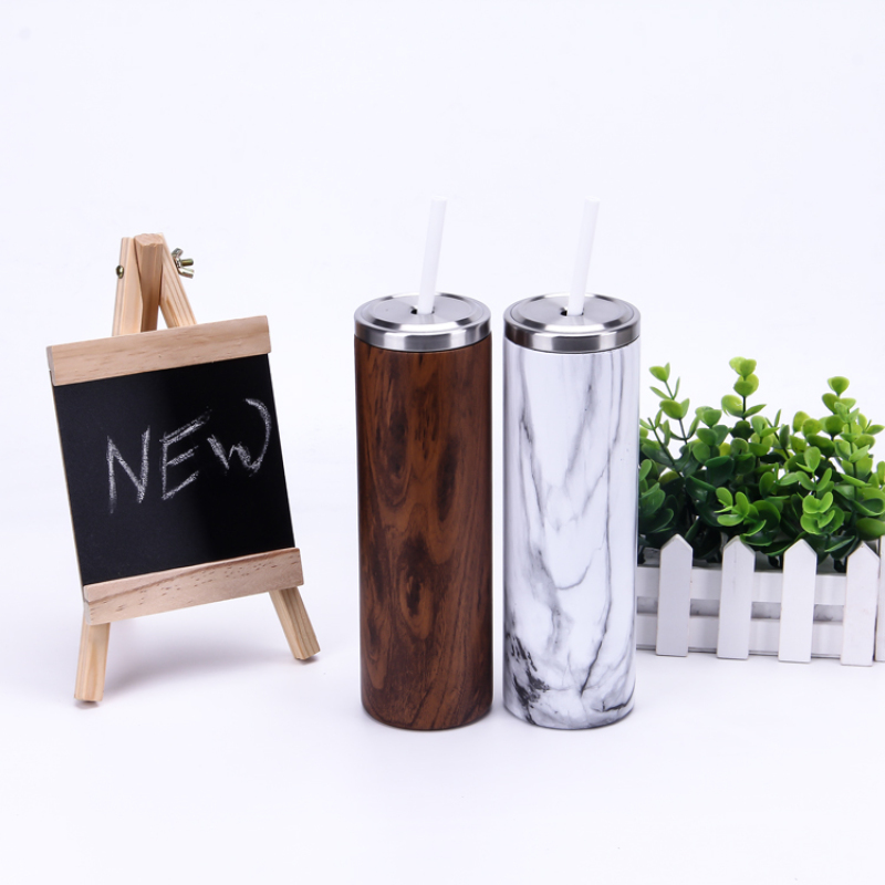 Wholesale Customized Color 500ml Stainless Steel Insulated Tumbler Double Wall Vacuum Tumbler with Straw and Lid