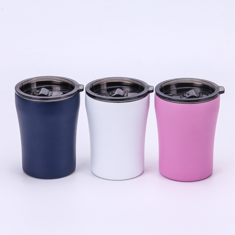 Customized Color 300/500 ML Travel Coffee Mugs Stainless Steel Double Wall Vacuum Insulated Water Bottle With Plastic Lid