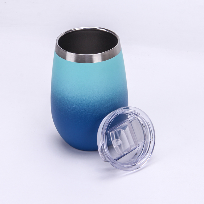 Custom Color 350ml Stainless Steel Coffee Cups Double Wall Stainless Steel  Vacuum Insulated Belly Coffee Mugs with Lids