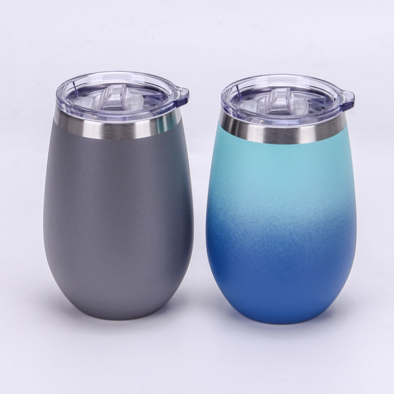 Custom Color 350ml Stainless Steel Coffee Cups Double Wall Stainless Steel  Vacuum Insulated Belly Coffee Mugs with Lids