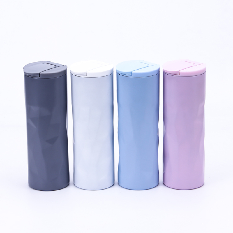 Wholesale Stainless Steel Insulated Travel Mug 500ML Double Wall Stainless Steel Vacuum Insulated Water Bottle with Sealing Lid