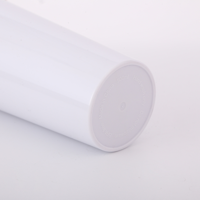 Custom Printing Eco Friendly 500ML Plastic Double Wall Travel Mug Coffee Cup