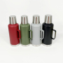 Customized Logo Large Capacity 1000/1600/2000ml Double Wall Vacuum Insulated Stainless Steel Water Bottle With Lid and Handle