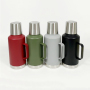 Customized Logo Large Capacity 1000/1600/2000ml Double Wall Vacuum Insulated Stainless Steel Water Bottle With Lid and Handle