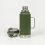 Customized Logo Large Capacity 1000/1600/2000ml Double Wall Vacuum Insulated Stainless Steel Water Bottle With Lid and Handle