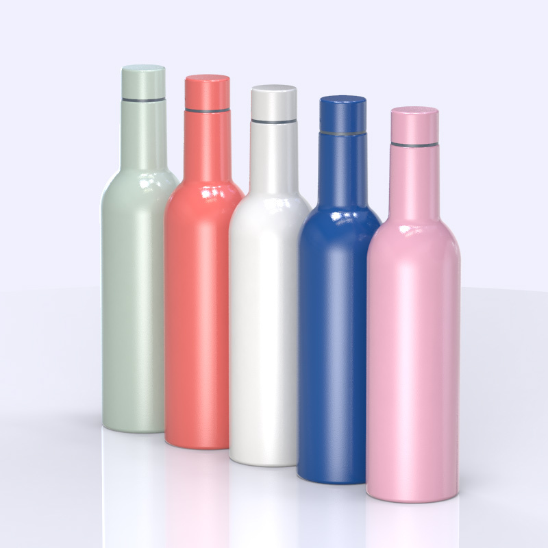 Most Popular 750ML Small Mouth Double wall Stainless Steel Vacuum Insulation Red Wine Flask Sport Water Bottle