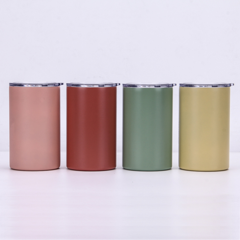 Wholesale 350ML Travel Coffee Mugs Double Wall Vacuum Insulated Stainless Steel Water Bottle With BPA FREE Plastic Lid