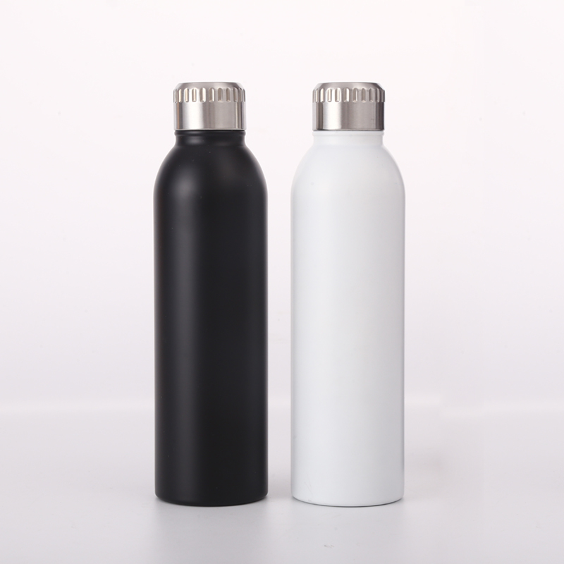 Custom Logo 500ml/750ml Stainless Steel Water Bottle Double Wall Vacuum Insulated Sport Water Bottle with Steel Lid