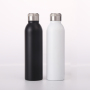Custom Logo 500ml/750ml Stainless Steel Water Bottle Double Wall Vacuum Insulated Sport Water Bottle with Steel Lid