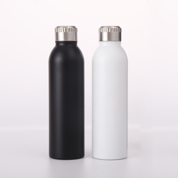 Custom Logo 500ml/750ml Stainless Steel Water Bottle Double Wall Vacuum Insulated Sport Water Bottle with Steel Lid