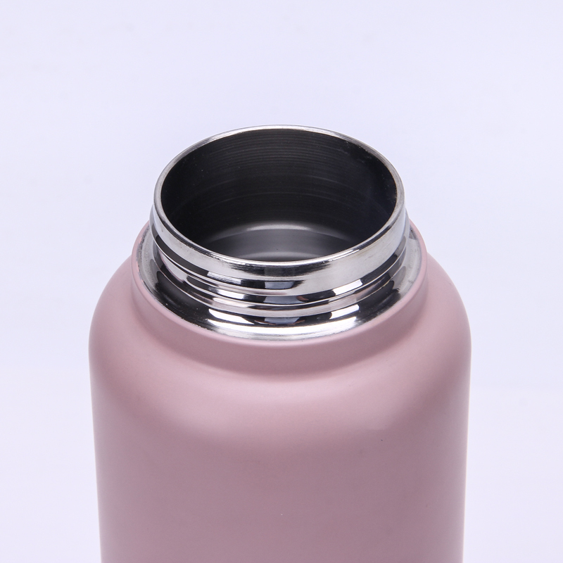 Custom Logo Sports Gym 1000ML Double Wall Stainless Steel Vacuum Insulated Water Bottle with Flip Spout Lid