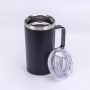 Custom 500ML Travel Coffee Cups Stainless Steel Double Wall Vacuum Insulated Travel Mugs with Stainless Steel Handle