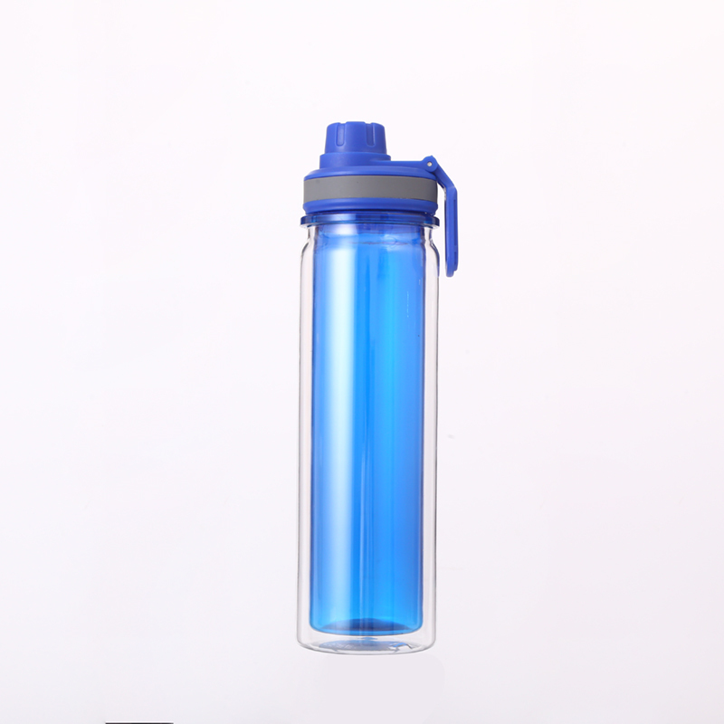 Manufacturers Double Wall BPA Free Insulated Plastic Sports Water Bottle