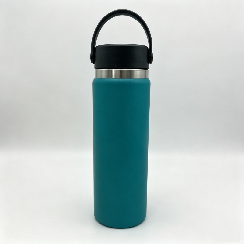 Unisex Stainless Steel Wide-Mouth Water Bottle Flex Cap Double-Wall Vacuum Insulation Direct Drinking Outdoor Activities Hiking