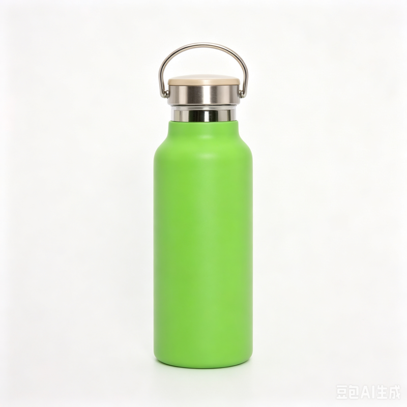 wholesale Powder coated 350ml Double Walled kids stainless steel water bottle bamboo lid Vacuum flask