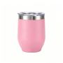 Custom Logo 350ml Coating Double Wall Vacuum Custom Coffee Mugs Stainless Steel 12oz Egg Shape Travel Coffee Mug Wine Tumbler