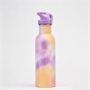 Cross Border Single Wall Stainless Steel Outdoor Sports Drink Cup with Portable Handstraw Tie Dye Design