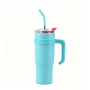 Wholesale Bulk Cheap Price Fashion Unique Handle Cute Double Wall Stainless Steel Vacuum Insulated Bottle Tumbler Flask