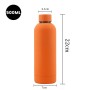 Custom Logo 500 ml Drink Bottle Stainless Steel Double Wall Vaccum Flask Thermos Thermal Rubber Paint Matte Sports Water Bottles