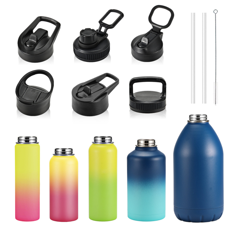 550ml 750 ml Outdoor Sports thermos Portable Insulated Double Wall Water Bottle with handle