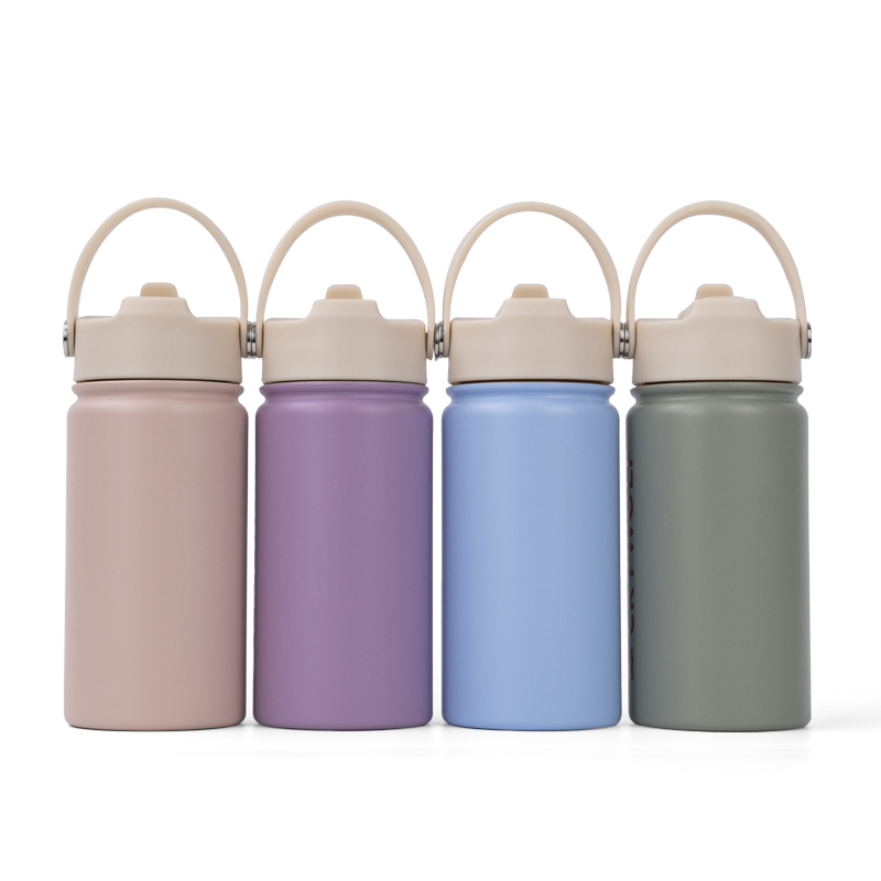 Wholesale Cheap Price Trade Assurance Thermal 12oz Stainless Steel Kids Water Bottle - Double Wall Insulated with Straw Lid