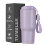 Wholesale 20oz Stainless Steel Insulated Coffee Cups Drinking Tumblers Beer Water Tea Coffee Mugs with Multifunctional Lid