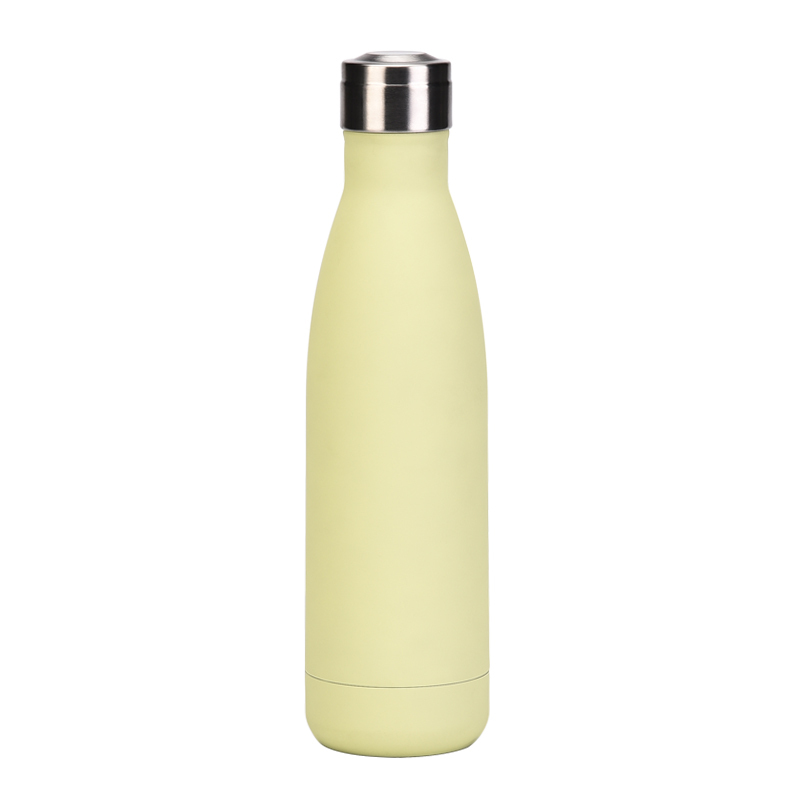 Custom Eco Logo Insulated Stainless Steel Water Bottle Double Wall Metal 500ml Capacity for Colored Drinks