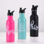 2024 Single Wall Stainless Steel Outdoor Sports Bottle Portable Handheld Large Capacity Direct Drinking for Cross Border Use