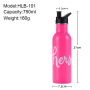2024 Single Wall Stainless Steel Outdoor Sports Bottle Portable Handheld Large Capacity Direct Drinking for Cross Border Use