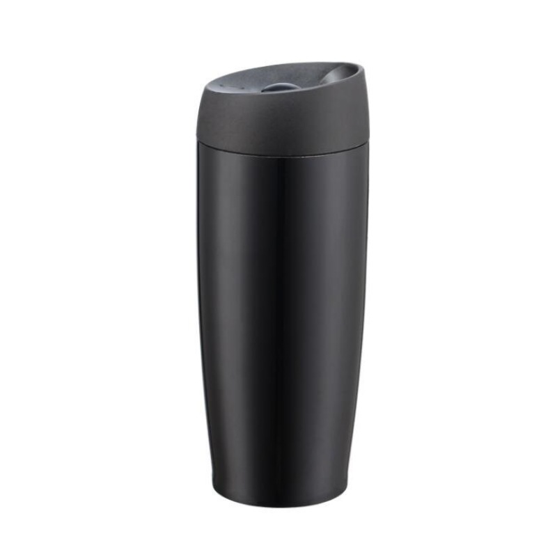 Wholesale Bulk16oz Portable Push-Button Double Wall Stainless Steel Vacuum Insulated Hot and Cold Coffee Thermos
