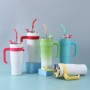 Wholesale Bulk Cheap Price Fashion Unique Handle Cute Double Wall Stainless Steel Vacuum Insulated Bottle Tumbler Flask