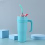 Wholesale Bulk Cheap Price Fashion Unique Handle Cute Double Wall Stainless Steel Vacuum Insulated Bottle Tumbler Flask