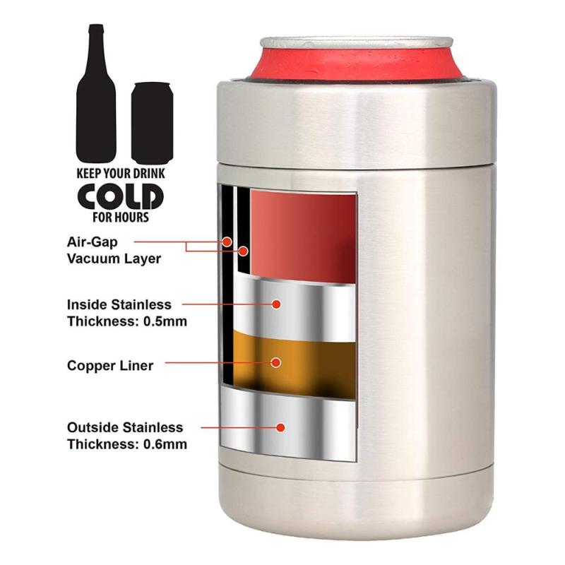 Hot Sale 12 Oz Stainless Steel Double Wall Vacuum Insulated Beer Insulator Bottle