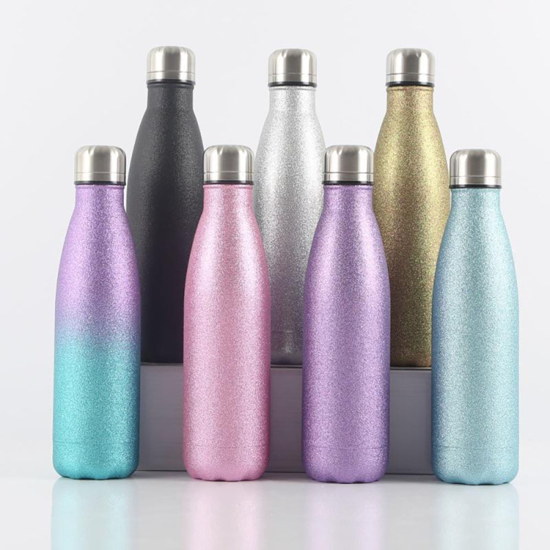 Eco friendly stainless steel tumblers double wall cola water bottles custom pattern sublimation tumbler