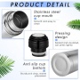 Stainless Steel Water Bottle Thermos Insulated Travel Flask Vacuum for Office Camping Keep Hot and Cold Coffee Tea Drinks