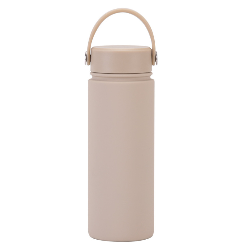 New Design Cross-Border Stainless Steel Sports Kettle Wide Mouth Portable Handheld Bottle Water Bottle Outdoor Insulated Bottle