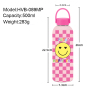 Stock Available 500ml Double-Walled Stainless Steel Insulated Outdoor Sport Water Bottle Portable Handle for Students Children