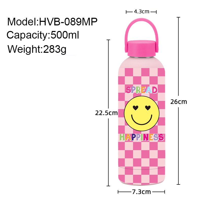Stock Available 500ml Double-Walled Stainless Steel Insulated Outdoor Sport Water Bottle Portable Handle for Students Children