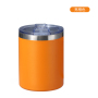 Customized logo Color Double-layer 304 Stainless Steel Mug with Round Shape Thermos Cup Mini Portable Milk&coffee Cup