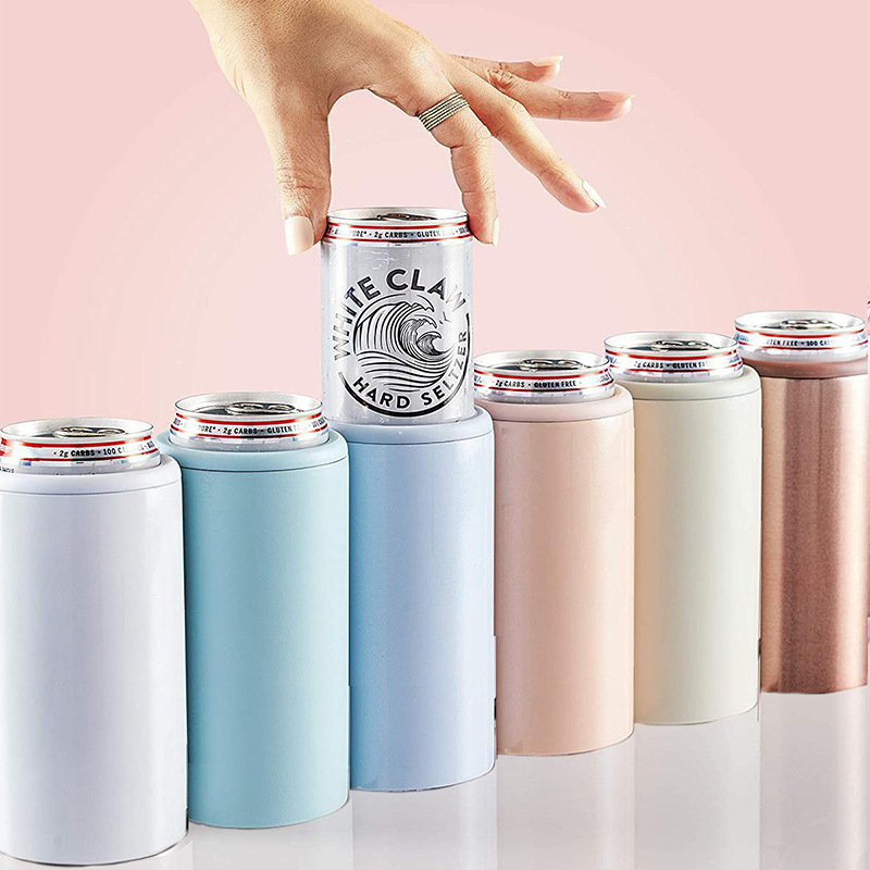 12oz Stainless Steel Thermos Cup Creative Wood Grain Portable Car Water Cup Hot Cold Beverages Vacuum Flasks Thermoses