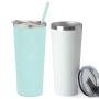 NEW Double Wall 22 oz Tumbler Stainless Steel with BPA Free Leak Proof Lid