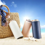 2025 Hot Sell Products 12oz Double Wall Stainless Steel Vacuum Insulated Skinny Tumbler Can Cooler Custom with Transparent Lid