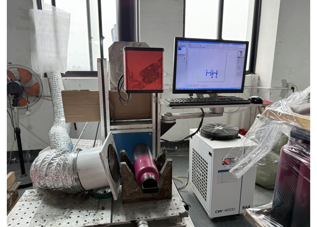 Stainless Steel Drink Bottle Manufacturing Printing: Laser Engraving Machine