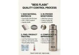 What quality control processes are in place during drinkware production?