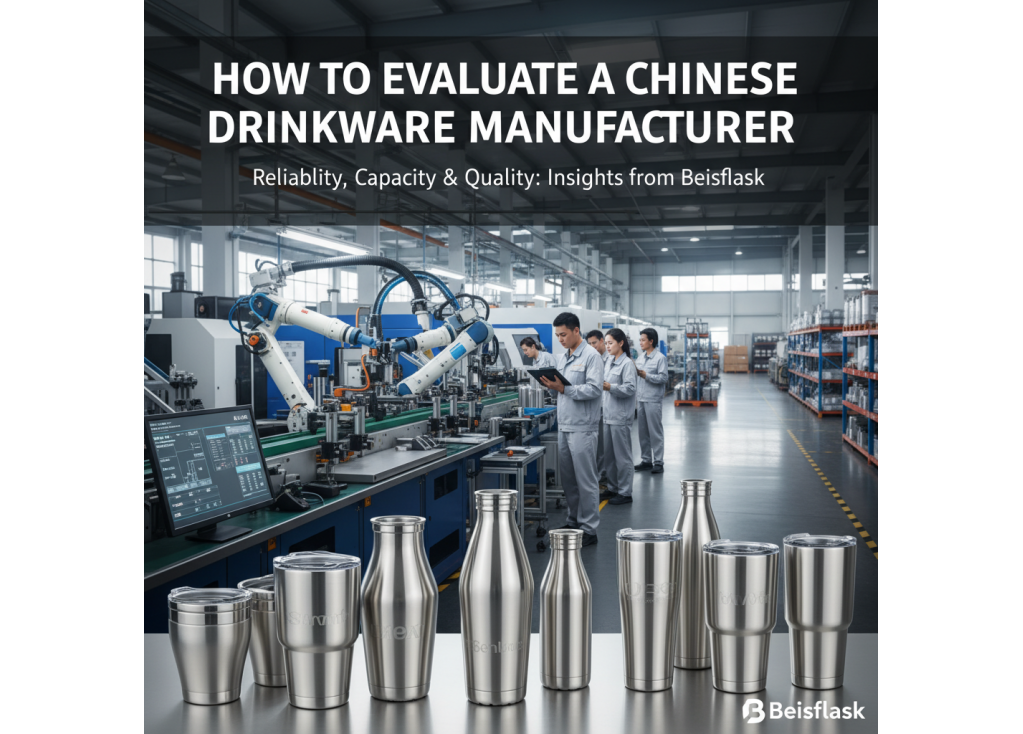 How to evaluate the reliability and production capacity of a drinkware manufacturer in China?