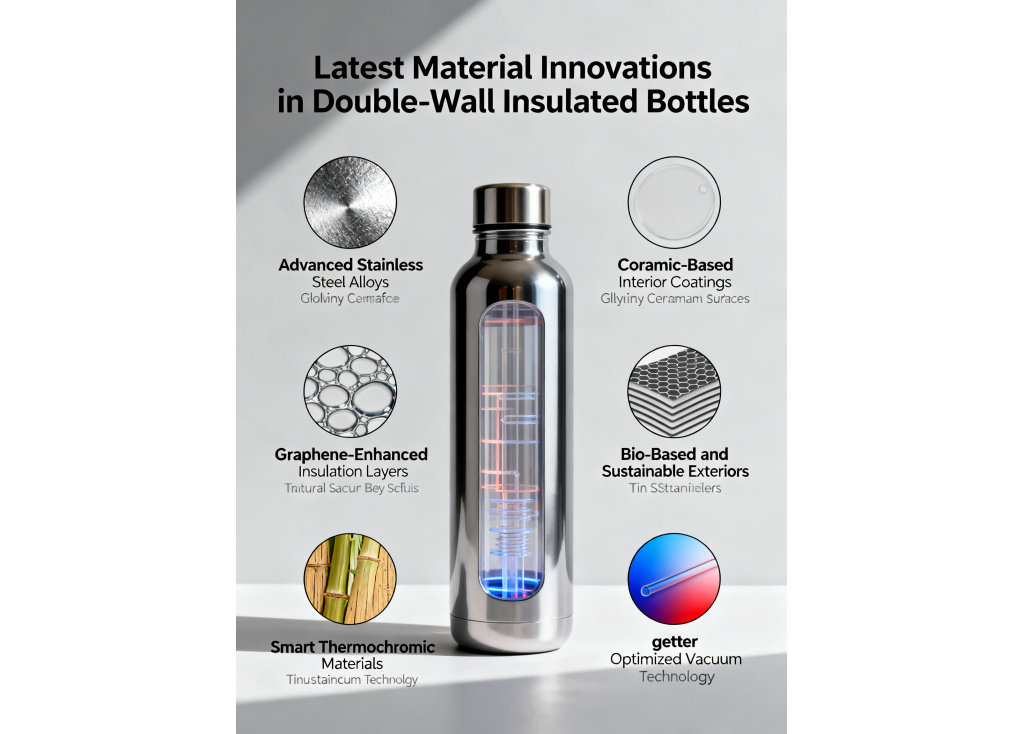 What are the latest material innovations for double-wall insulated bottles?