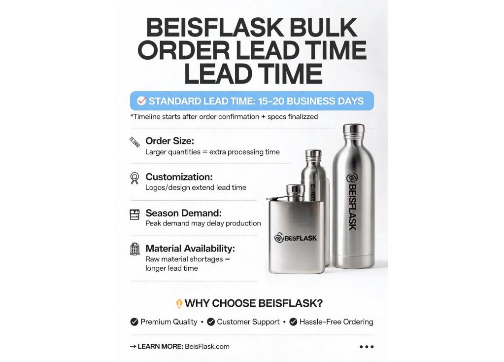 What is the lead time for standard bulk orders?
